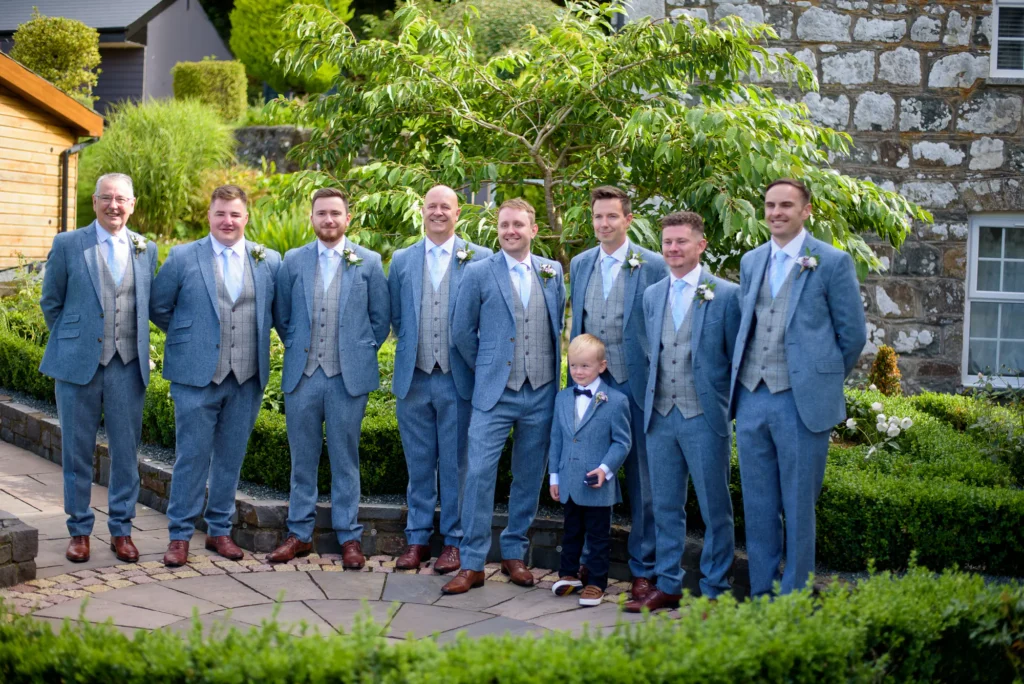 Angharad & Lewis Wedding-0917 Pembrokeshire Wedding Photography - The groom's party, captured by dick Lloyd Photography